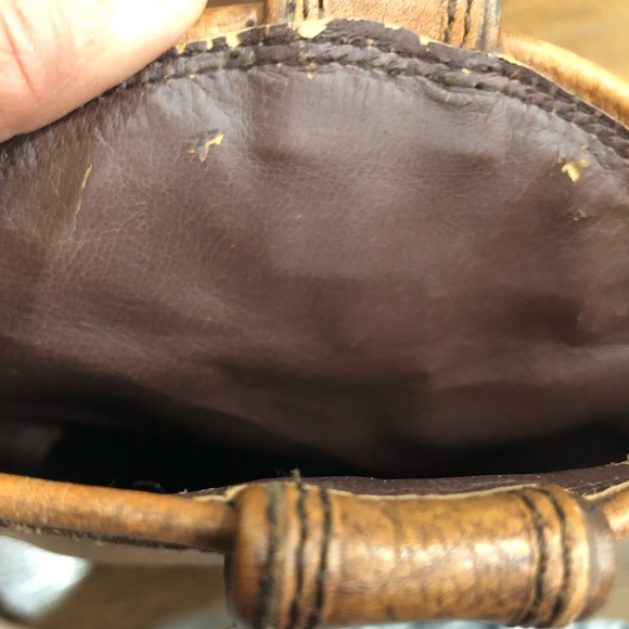 Lucky Brand Leather Cowboy Boots Women’s Size 8.5 Distressed Look - Picture 10 of 11